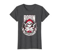 Batman Robin Gotham City T-Shirt, Femme, Chiné Foncé, XXL