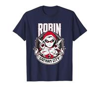 Batman Robin Gotham City T-Shirt, Homme, Bleu Marine, S