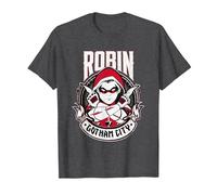 Batman Robin Gotham City T-Shirt, Homme, Chiné Foncé, 6XL