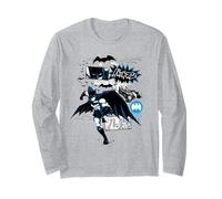 Batman Running Black and Blue Kanji Manche Longue
