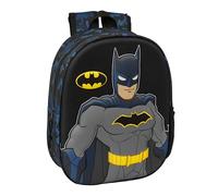 BATMAN - Sac à dos scolaire avec design 3D, idéal pour enfants de différents âges, confortable et polyvalent, qualité et résistance, 27 x 10 x 33 cm