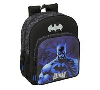 BATMAN - Sac à dos scolaire pour enfant, adaptable au chariot, idéal pour les enfants d'âge scolaire, confortable et polyvalent, qualité et résistance, 32 x 12 x 38 cm