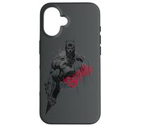 Batman Sketch Bat Red Logo Coque pour iPhone 16