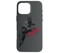 Batman Sketch Bat Red Logo Coque pour iPhone 16 Pro Max