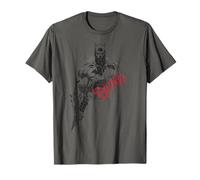 Batman Sketch Bat Red Logo T-Shirt