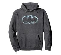 Batman Smoke Signal Logo Sweat à Capuche, Unisexe pour Adultes, Chiné Foncé, XXL