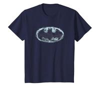 Batman Smoke Signal Logo T-Shirt, Enfant, Bleu Marine, 12 Ans