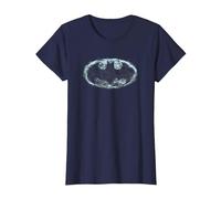 Batman Smoke Signal Logo T-Shirt, Femme, Bleu Marine, XS