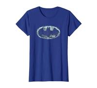 Batman Smoke Signal Logo T-Shirt, Femme, Bleu Royal, L