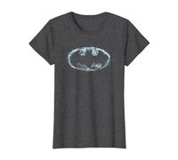 Batman Smoke Signal Logo T-Shirt, Femme, Chiné Foncé, 3XL