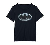 Batman Smoke Signal Logo T-Shirt, Femme Grandes Tailles, Noir, 4X