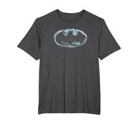 Batman Smoke Signal Logo T-Shirt, Homme Grandes Tailles, Chiné Foncé, 4X Tall