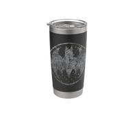 Batman Starry Night Shield Gobelet isotherme en acier inoxydable double paroi