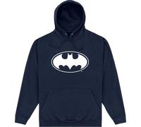 Batman - Sweat à capuche Logo pour homme/femme unie PN178 (XL) (Bleu marine)