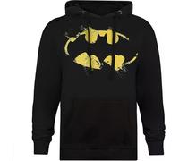 Batman - Sweat à capuche Logo pour homme TV239 (M) (Noir/Jaune)