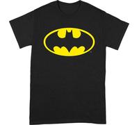 Batman - T-shirt homme/femme unie BI104 (M) (Noir/Jaune)