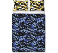 Batman - Tarnmuster - Parure de lit AG723 (Lit simple) (Bleu/Jaune/Noir)