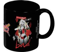 Batman - Tasse à café "Harley Quinn Bath" PM11167 (12 cm x 10,5 cm x 8,7 cm) (Noir/Rouge)