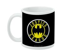 Batman - Tasse à café "Justice League" SG36651 (Taille unique) (Blanc/Noir/Jaune)