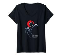 Batman: The Animated Series Behind The Cape T-Shirt avec Col en V