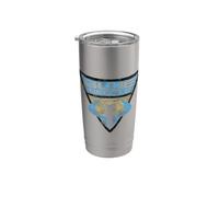 Batman: The Brave and the Bold Blue Beetle Shield Gobelet isotherme en acier inoxydable double paroi