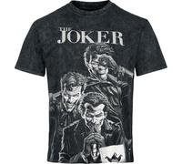 BATMAN The Joker Homme T-Shirt Manches Courtes Noir 100% Coton Regular/Coupe Standard