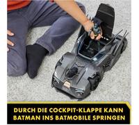 Spin Master - Batman Offroad Batmobile avec catapulte à Crochet et Cellule grillagée à l'arrière, avec Figurine Batman de 10 cm, pour Les Fans de Super-héros à partir de 4 Ans