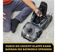 Spin Master - Batman Offroad Batmobile avec catapulte à Crochet et Cellule grillagée à l'arrière, avec Figurine Batman de 10 cm, pour Les Fans de Super-héros à partir de 4 Ans