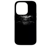 Batman v Superman Black & White Logo Coque pour iPhone 14 Pro