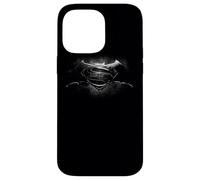 Batman v Superman Black & White Logo Coque pour iPhone 14 Pro Max