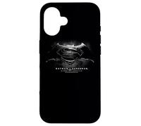 Batman v Superman Black & White Title Logo Coque pour iPhone 16