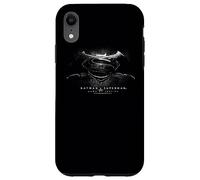Batman v Superman Black & White Title Logo Coque pour iPhone XR