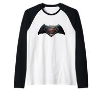 Batman v Superman Main Logo Manche Raglan