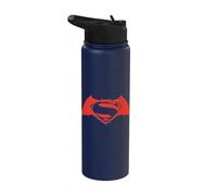 Batman v Superman Simple Red Logo Stainless Steel Insulated Water Bottle