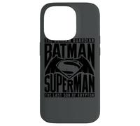 Batman v Superman Title Fight Coque pour iPhone 14 Pro