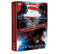 BATMAN VS SUPERMAN / MAN OF STEEL - Coffret 2 Films - DVD - DC COMICS