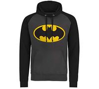 Batman WB-36-BAT047-H55-16 Sweat à Capuche, Grigio Scuro-Nero, XXL pour des Hommes
