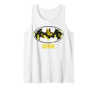Batman Yellow Logo Silhouette Edition Bande dessinée Débardeur