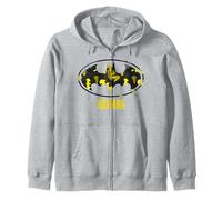 Batman Yellow Logo Silhouette Edition Bande dessinée Sweat à Capuche
