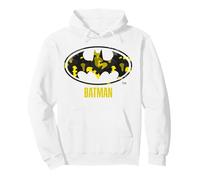 Batman Yellow Logo Silhouette Edition Bande dessinée Sweat à Capuche