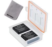 Batmax 2 Pack DMW-BLG10 DMW-BLG10E DMW-BLE9 Battery with Storage Case and Memory Card Case for Panasonic DC LX100 II GX9 TZ200 TZ95 TZ90 DMC TZ100 TZ80 GF6 GX7 GX80 LX100 S6