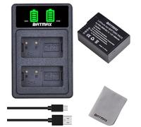 Batmax DMW-BLC12 DMW-BLC12E Batterie et Chargeur avec USB Port pour Panasonic Lumix DMC-FZ1000 DMC-GH2 FZ200 FZ300 DMC-G85 G5 G6 G7 GX8 G85