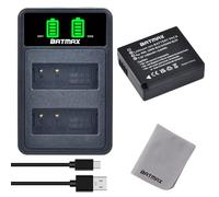Batmax DMW-BLE9 DMW-BLG10 DMW-BLG10E Batterie et Chargeur avec USB Port pour Panasonic DC LX100 II GX9 TZ200 TZ95 TZ90 DMC TZ100 TZ80 GF6 GX7 GX80 LX100 S6