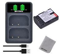 Batmax DMW-BLF19 DMW-BLF19E Batterie et Chargeur avec USB Port pour Panasonic Lumix DC-G9 GH5 GH5S, DMC-GH3 GH3A GH3H GH3AGK GH3GK GH4 GH4H GH4GK
