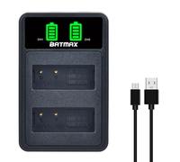 Batmax DMW-BLG10 Chargeur de batterie USB pour Panasonic DMW BLG10E BLE9 DC LX100 II GX9 TZ200 TZ95 TZ90 DMC TZ100 TZ80 GF6 GX7 GX80 LX100 S6