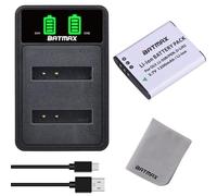 Batmax LI-50B Batterie et Chargeur avec USB Port pour LI-90B LI-50B LI-70B BK1 D-LI92, Olympus Tough TG-1 iHS TG-2 iHS TG-3 TG-4 SH50 iHS SH60 XZ-2 iHS Stylus Tough 6020 8000 8010 6000 6020