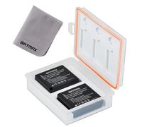 Batmax Lot de 2 batteries DMW-BLG10 DMW-BLG10E DMW-BLE9 avec étui de rangement et étui pour carte mémoire pour Panasonic DC LX100 II GX9 TZ200 TZ95 TZ90 DMC TZ100 TZ80 GF6 GX7 GX80 LX100 S6