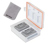 Batmax Lot de 2 batteries NB-10L NB10L pour appareil photo Canon PowerShot G1 X, G3 X, G15, G16, SX40 HS, SX50 HS, SX60 HS