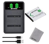 Batmax NP-BN1 Batterie rechargeable et chargeur USB double pour Sony Cyber-Shot DSC-W800 DSC-WX220