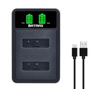 Batmax Rapid NP-BX1 Chargeur de batterie USB double intégré pour Sony NP-BX1/M8 et Sony RX100 VII VI VA V IV III II RX1 RX1R RX1RII CX405 CX440 HX99 HX95 HX350 HX400V WX500 WX350 HDR-CX405